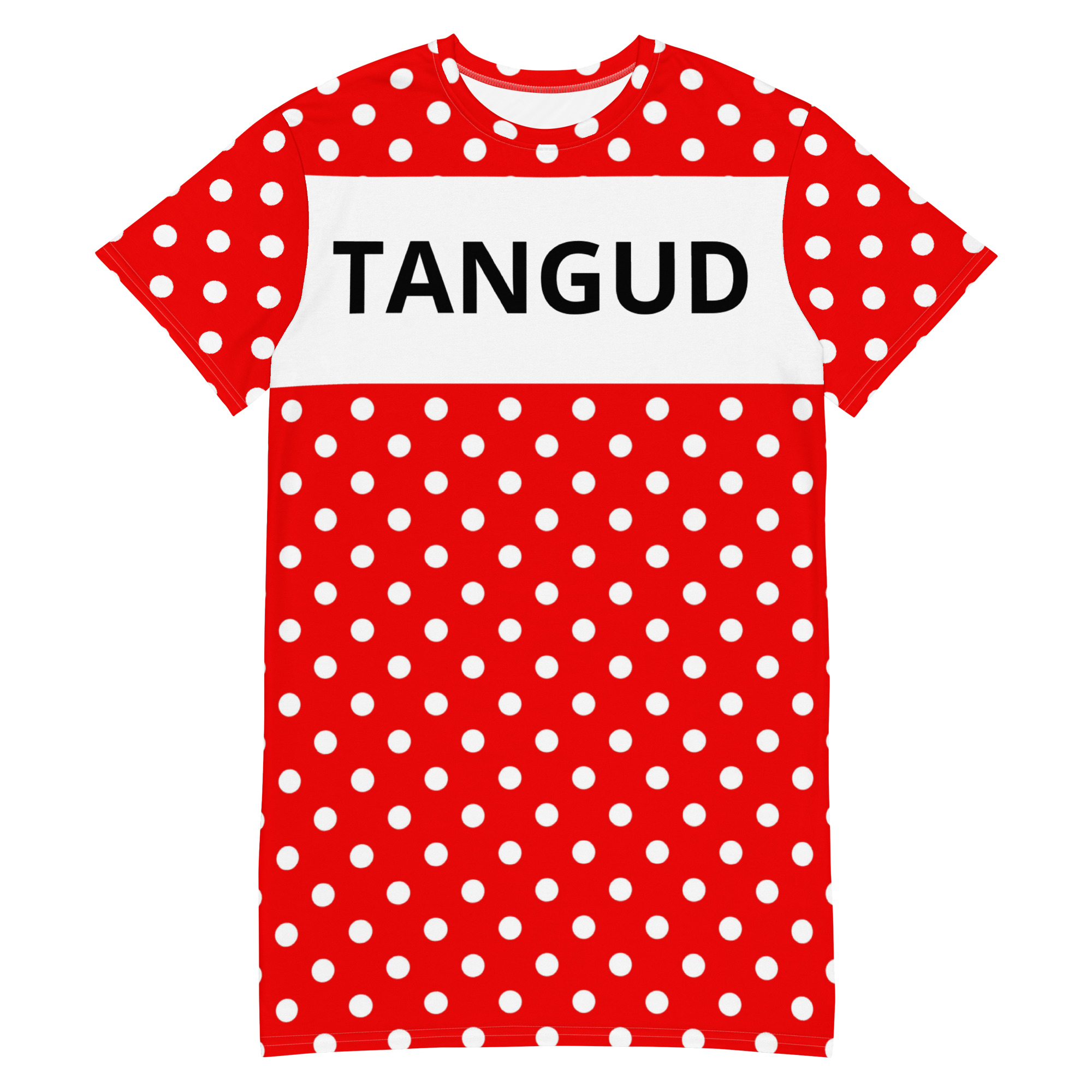 all-over-print-t-shirt-dress-white-front-6a8879cf341c2.jpg Kleit Tangud Mummuline - Pilt 1