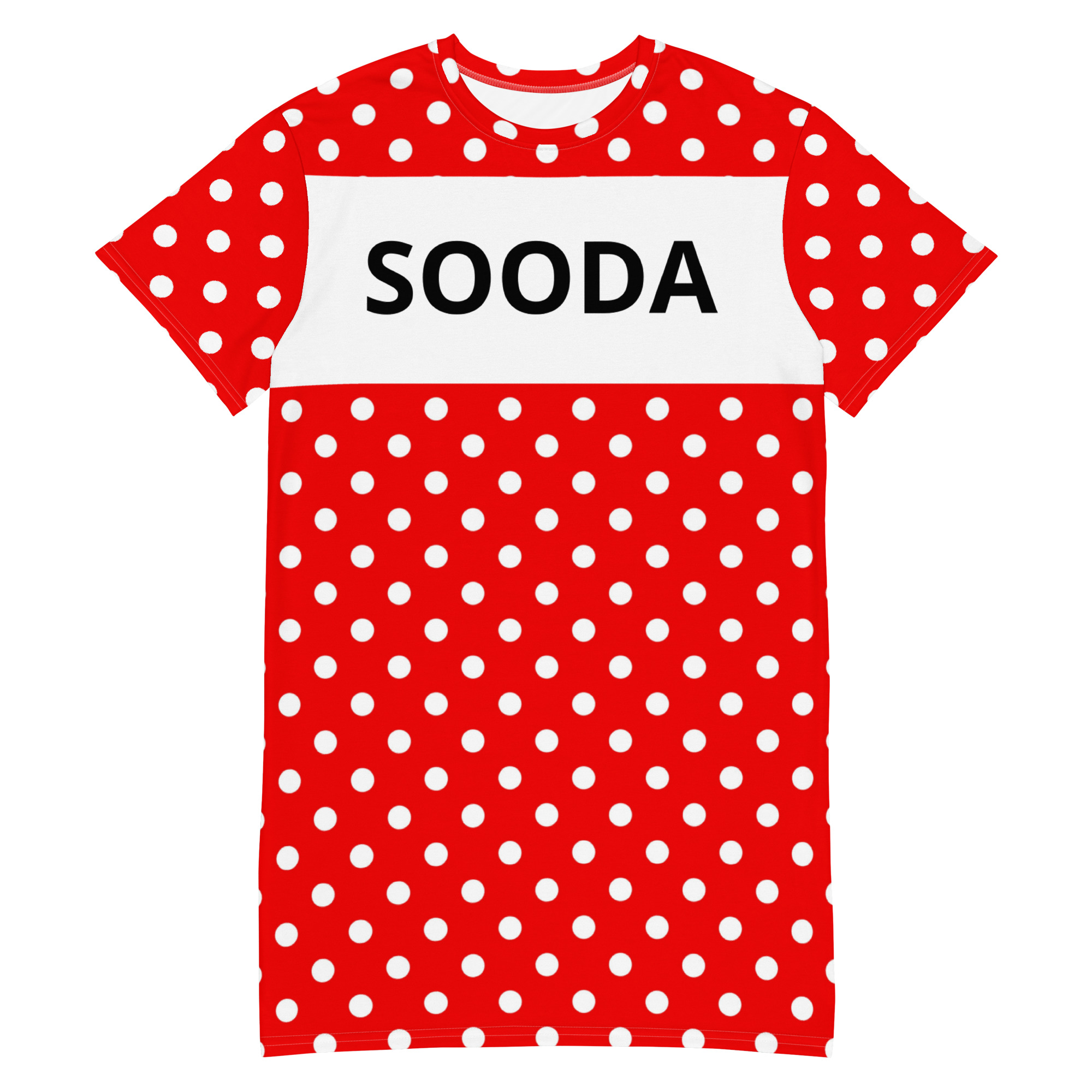 all-over-print-t-shirt-dress-white-front-6a887a864d56d.jpg Kleit Sooda Mummuline - Pilt 1