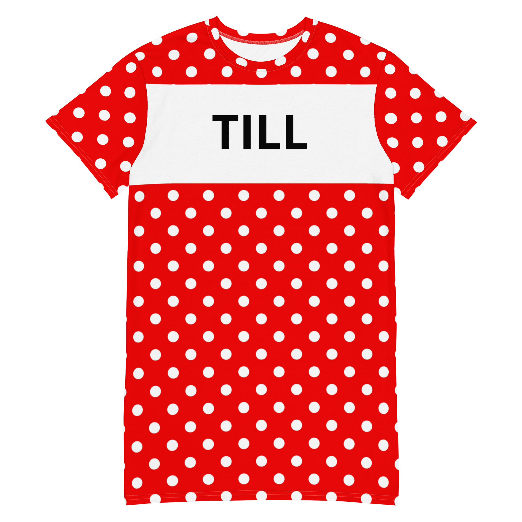 all-over-print-t-shirt-dress-white-front-6a887a9b9de92.jpg Kleit Till Mummuline - Pilt 1