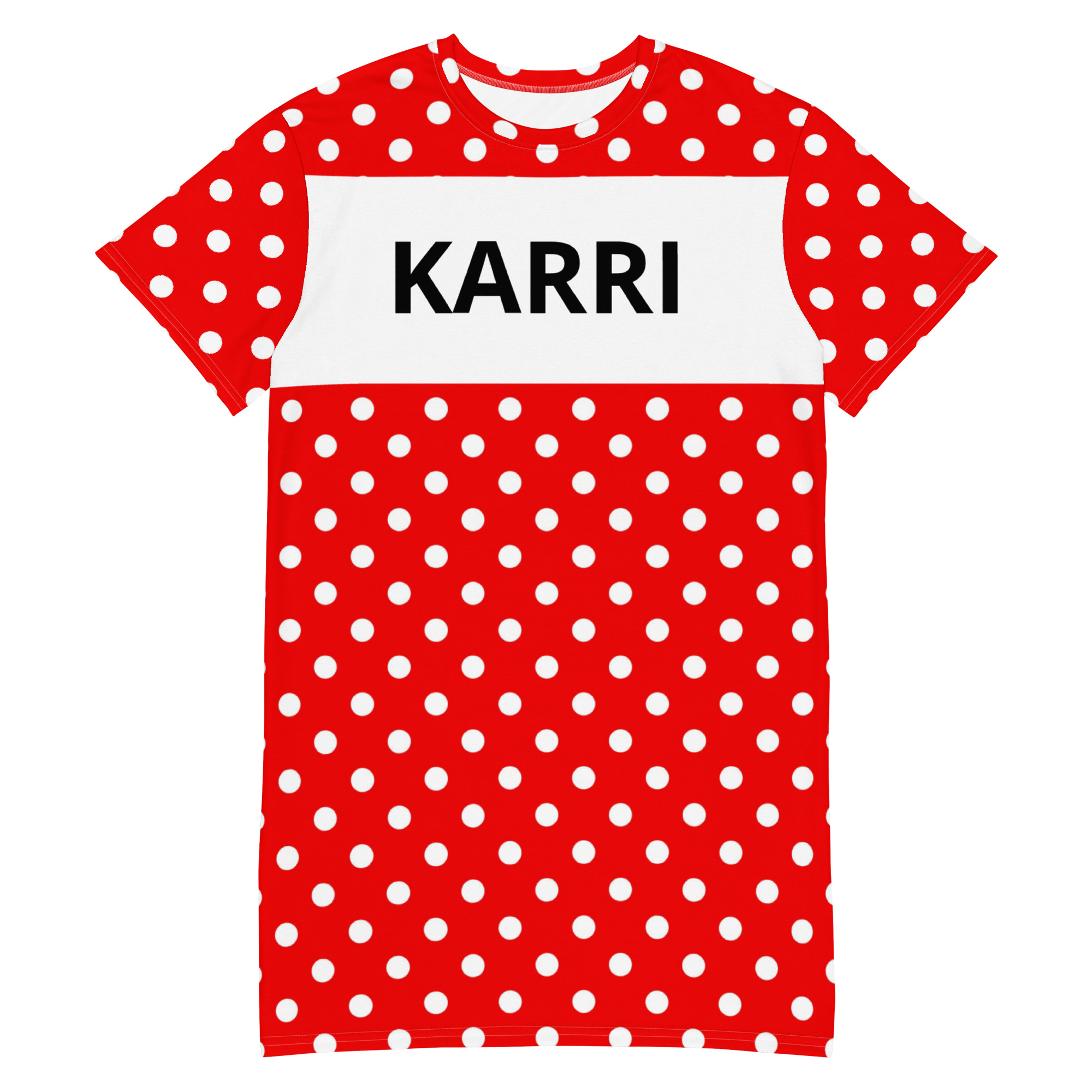 all-over-print-t-shirt-dress-white-front-6a887a9e57d04.jpg Kleit Karri Mummuline - Pilt 1