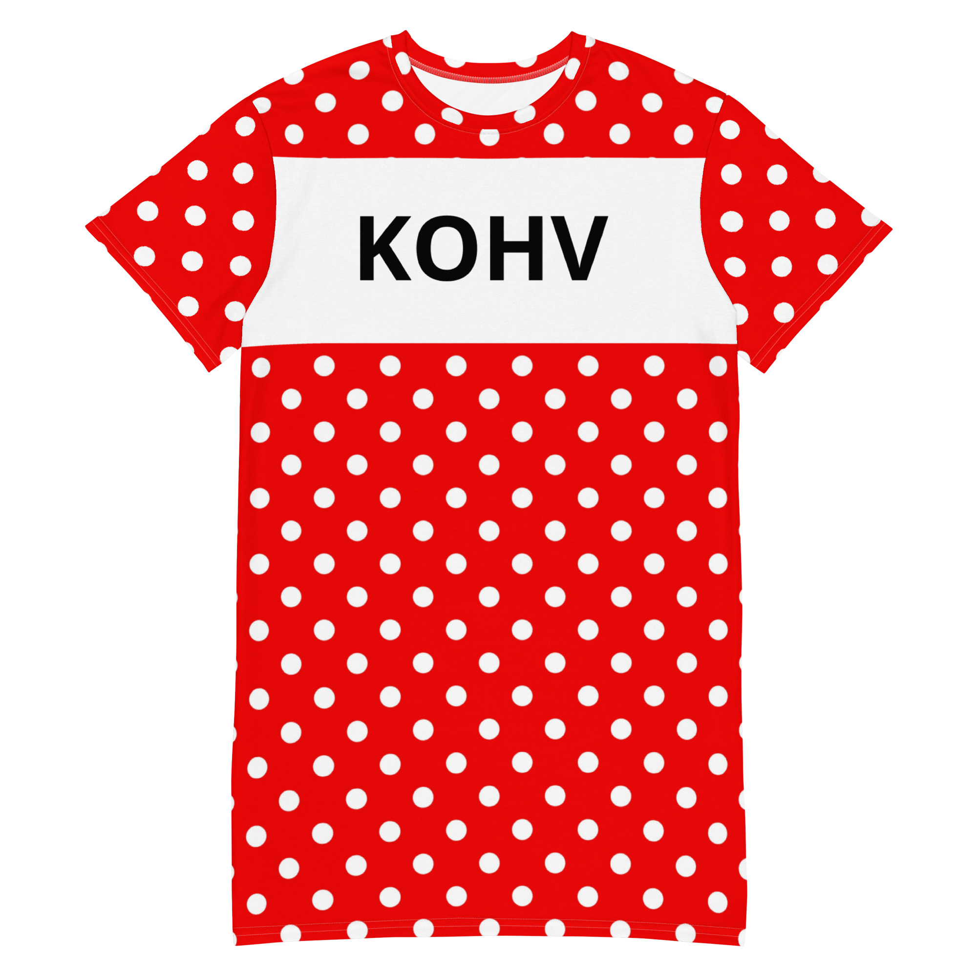 all-over-print-t-shirt-dress-white-front-6a887aa426f1b.jpg Kleit Kohv Mummuline - Pilt 1