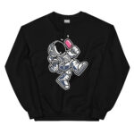 Astronaut Ice Cream Cartoon Unisex Sweatshirt