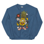 Apple Skater Cartoon Unisex Sweatshirt - Pilt 11