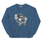 Bearded Skater Cartoon Unisex Sweatshirt - Pilt 11