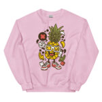 Apple Skater Cartoon Unisex Sweatshirt - Pilt 19
