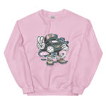 Bearded Skater Cartoon Unisex Sweatshirt - Pilt 19