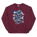 Basketball Player Cartoon Unisex Sweatshirt - Pilt 6