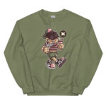 Bad Kid Cartoon Unisex Sweatshirt - Pilt 6