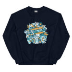 Aeroplane Cartoon Unisex Sweatshirt - Pilt 3