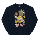 Apple Skater Cartoon Unisex Sweatshirt - Pilt 3