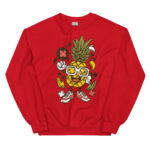 Apple Skater Cartoon Unisex Sweatshirt - Pilt 7