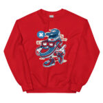 Basketball Player Cartoon Unisex Sweatshirt - Pilt 8
