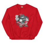 Bearded Skater Cartoon Unisex Sweatshirt - Pilt 7