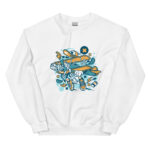 Aeroplane Cartoon Unisex Sweatshirt - Pilt 21