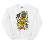 Apple Skater Cartoon Unisex Sweatshirt - Pilt 21
