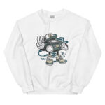 Bearded Skater Cartoon Unisex Sweatshirt - Pilt 21