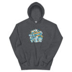 Aeroplane Cartoon Unisex Hoodie - Pilt 9