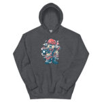 Broken Guitar Cartoon Unisex Hoodie - Pilt 9