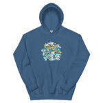 Aeroplane Cartoon Unisex Hoodie - Pilt 11