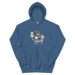 Bearded Skater Cartoon Unisex Hoodie - Pilt 11