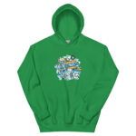 Aeroplane Cartoon Unisex Hoodie - Pilt 13