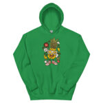Apple Skater Cartoon Unisex Hoodie - Pilt 13