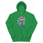 Broken Guitar Cartoon Unisex Hoodie - Pilt 13