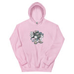 Bearded Skater Cartoon Unisex Hoodie - Pilt 21