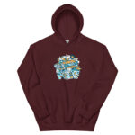 Aeroplane Cartoon Unisex Hoodie - Pilt 5