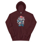 Broken Guitar Cartoon Unisex Hoodie - Pilt 5