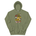 Apple Skater Cartoon Unisex Hoodie - Pilt 15