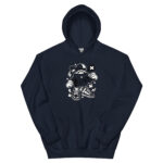 Astronaut Ice Cream CartoonUnisex Hoodie - Pilt 3