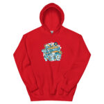 Aeroplane Cartoon Unisex Hoodie - Pilt 7