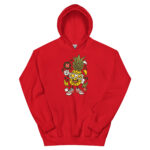 Apple Skater Cartoon Unisex Hoodie - Pilt 7