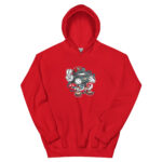 Bearded Skater Cartoon Unisex Hoodie - Pilt 7