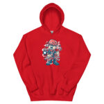Broken Guitar Cartoon Unisex Hoodie - Pilt 7