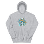 Aeroplane Cartoon Unisex Hoodie - Pilt 17