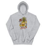 Apple Skater Cartoon Unisex Hoodie - Pilt 17