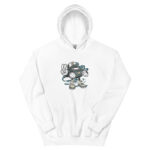 Bearded Skater Cartoon Unisex Hoodie - Pilt 23