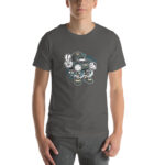 Bearded Skater Cartoon Unisex t-shirt - Pilt 31