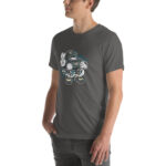 Bearded Skater Cartoon Unisex t-shirt - Pilt 34