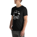 Astronaut Slamdunk Cartoon Unisex T-shirt - Pilt 10