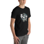 Bearded Skater Cartoon Unisex t-shirt - Pilt 12