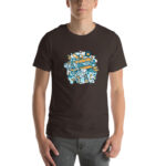 Aeroplane Cartoon Unisex T-shirt - Pilt 19