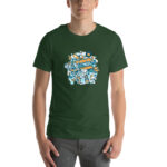 Aeroplane Cartoon Unisex T-shirt - Pilt 37