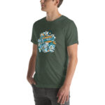 Aeroplane Cartoon Unisex T-shirt - Pilt 58
