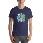 Aeroplane Cartoon Unisex T-shirt - Pilt 25