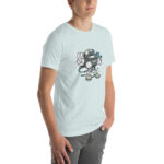 Bearded Skater Cartoon Unisex t-shirt - Pilt 60