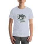 Bearded Skater Cartoon Unisex t-shirt - Pilt 43