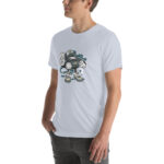 Bearded Skater Cartoon Unisex t-shirt - Pilt 46